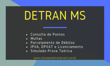 Detran MS – Consulta de Pontos da CNH, Multas e IPVA