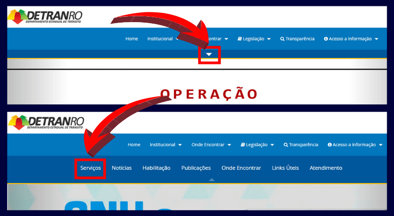 1 Passo Consulta IPVA Detran Rondonia